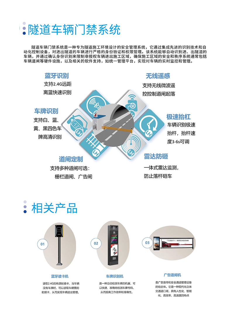 隧道车辆门禁系统